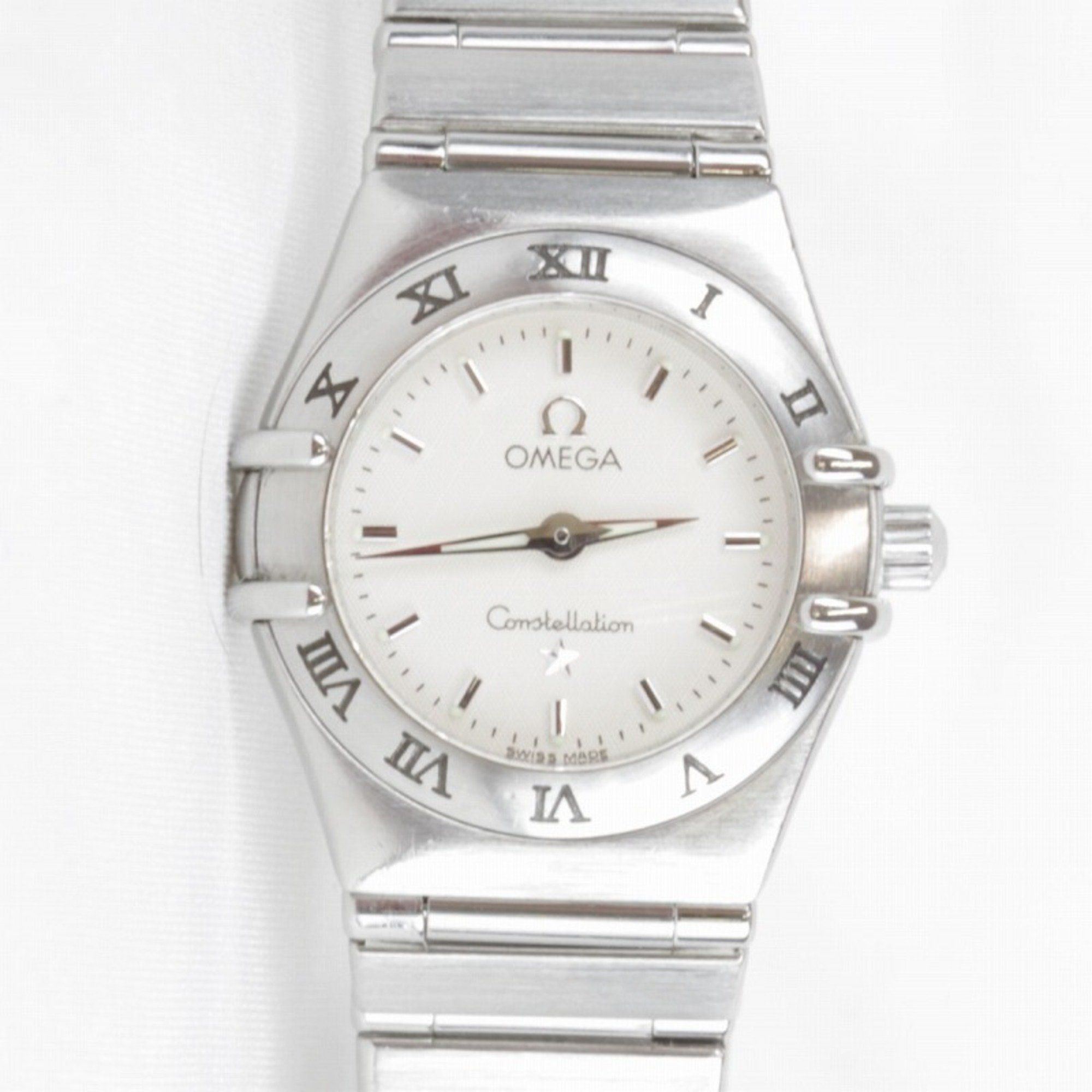 OMEGA Constellation 1562.30 Quartz Battery-Powered Stainless Steel Watch with Silver and White Dial