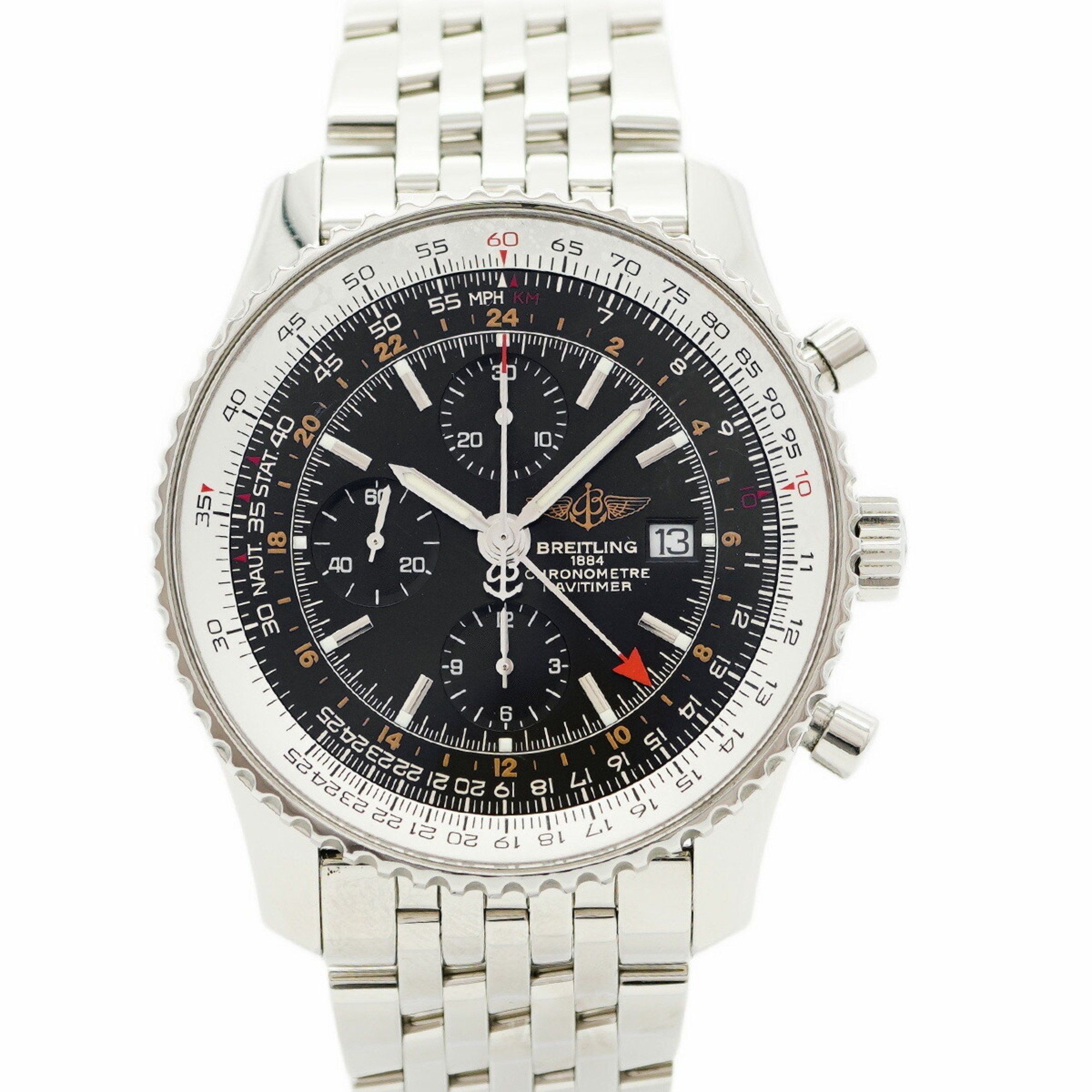 Breitling Navitimer A24322 Black Dial Men's Watch
