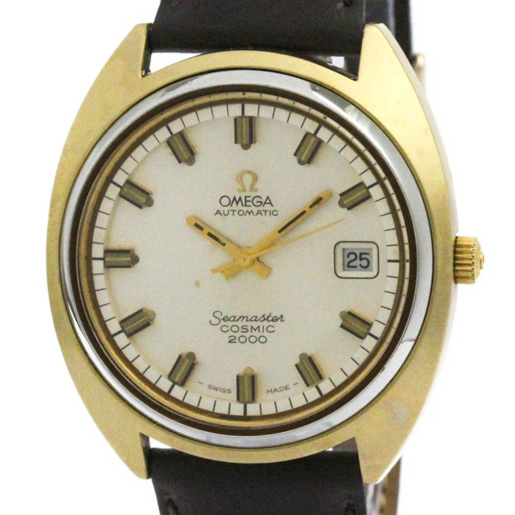 OMEGA Seamaster Gold Plated Automatic Mens Watch 166.022