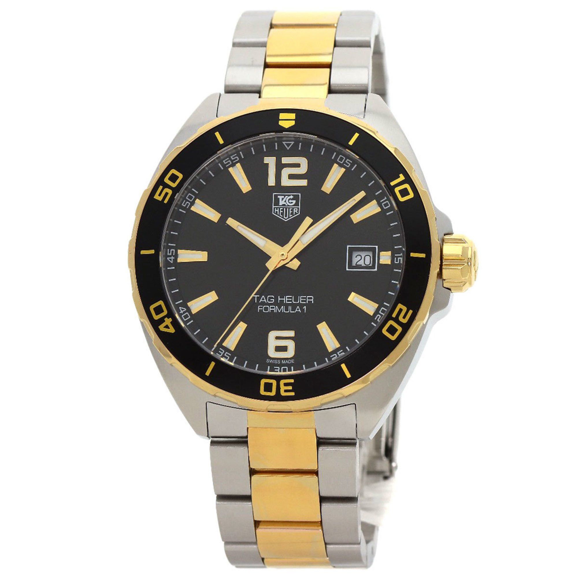 TAG Heuer WAZ1121 Formula 1 Date Watch Stainless Steel SSxGP Men's HEUER