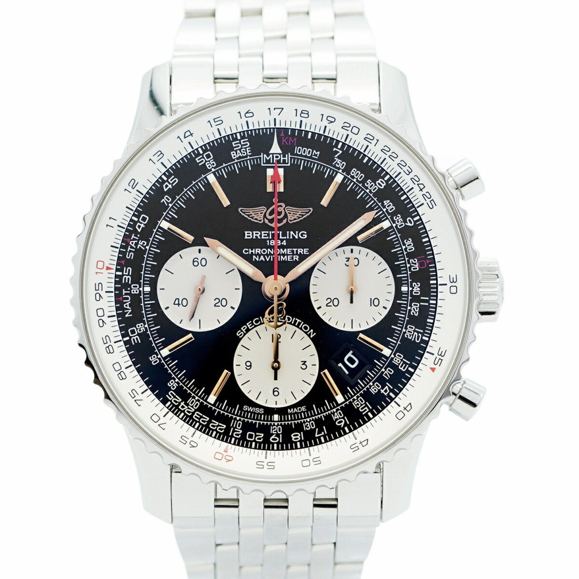 Breitling Navitimer AB0121 Black Dial Men's Watch