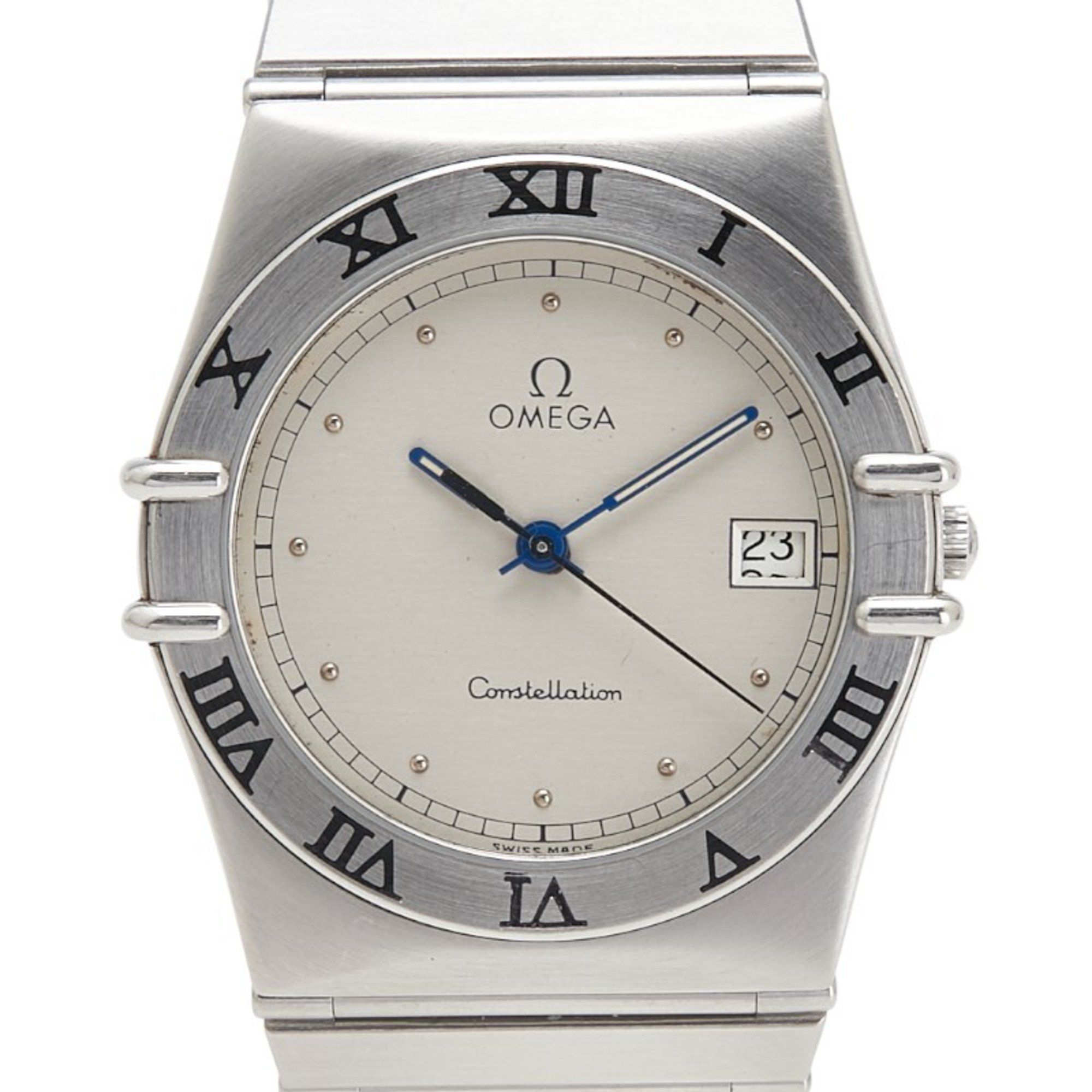 Omega Constellation Quartz Watch with Silver Dial and Stainless Steel, Men's OMEGA