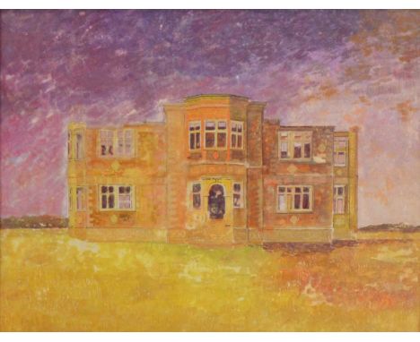 Vivien Schofield,  Lyveden New Bield, nr Oundle,  signed and dated, mixed media,  34.5x45cm.Footnote:"Vivien Schofield, born 