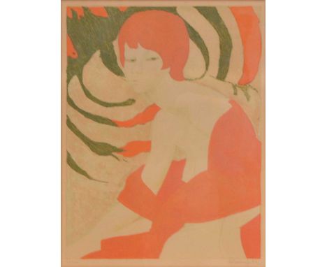 A Bonnefoit, Eclairage Orange, signed, dated and numbered ltd ed print, 3/220, 53x41cm.