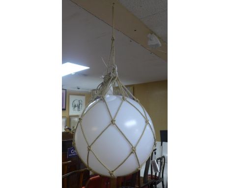 A Zero Lighting designer Fisherman's pendant ceiling light modelled as a buoy, Diameter approx. 70cm 