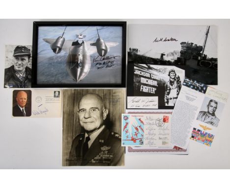 Autographs: Military, and related- comprises: St. Nazaire Raid Veteran, a signed black and white photo. of HMS. Campbeltown [