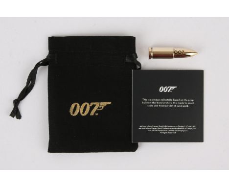 James Bond The Man With the Golden Gun - A licensed Replica Bullet 1:1 scale based on the prop bullet in the Bond Archive. Li