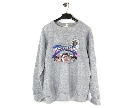Terrahawks: Original Film Crew grey sweatshirt.- Size small, issued for the 1980s British science-fiction series, created by 