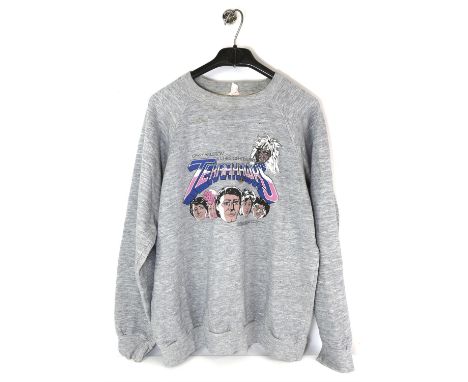 Terrahawks: Original Film Crew grey sweatshirt.- Size small, issued for the 1980s British science-fiction series, created by 