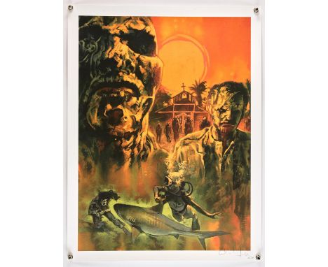 Graham Humphreys 'Zombies' Hand signed Limited Edition print, numbered 95/100, rolled, 18 x 24 inches. 