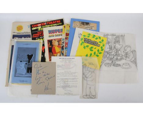 Rupert Bear: a group of Original artworks and related ephemera, c. 1970s.- comprises: Christine Glanville (British, 1924-1999