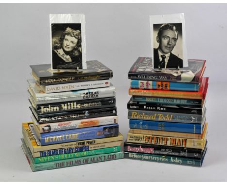 Film related Autobiographies and Biographies.  a group of 40+ modern books, includes, Wilding (Michael) and Pamela Wilcox, Th