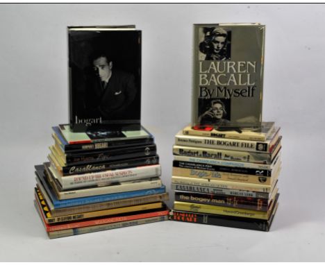 Humphrey Bogart, Casablanca, Lauren Bacall and related.  a group of 20+ modern books, includes,  Sperber (A.M.) and Eric Lax,