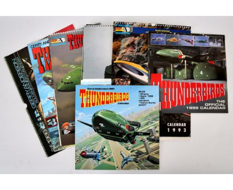 Gerry Anderson: Thunderbirds and Stingray Calendars, 1986-1999.- a group of seven, comprises: Gerry Anderson Souvenir Photo C