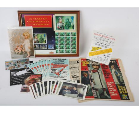 50 Years of Childrens Television First Day Cover, Royal Mail,1966.- a complete set of five stamps celebrating 50 golden years