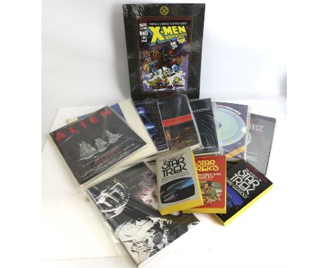 Movie memorabilia including Gary Lockwood signed 2001 Space Odyssey book, Star Trek Concordance book, Star Trek Technical Man