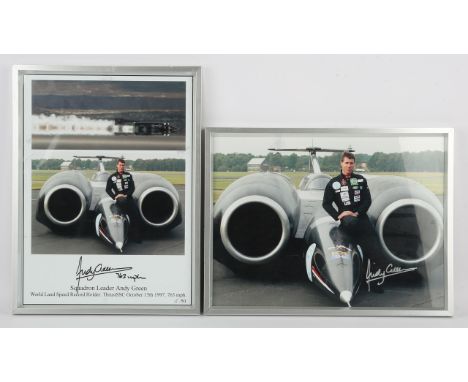 Autographs.- Ben Ainslie: Signed promotional colour photograph, 6 x 7 ½ inches within mount, framed and glazed; with COA from