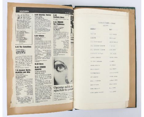 Little Red Monkey (1955) - Original Bound Release Film Script, 1954, as used by producer, Alec. C. Snowden, 74pp. typescript 