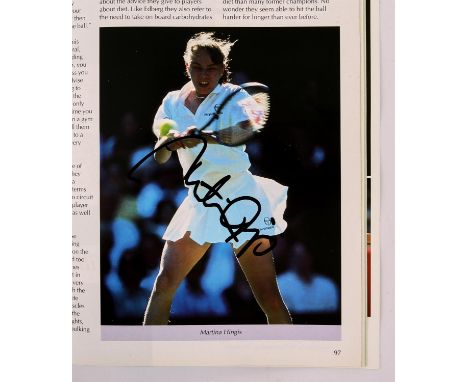 Autographs, Wimbledon Championships 1996.- an Autographed Official Programme, signed by Martina Hingis in black marker pen to