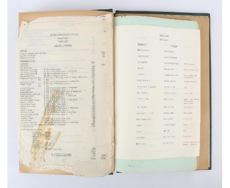 Timeslip (1955) - Original Bound Release Film Script, as used by producer, Alec. C. Snowden, Merton Park Studios, London, 195