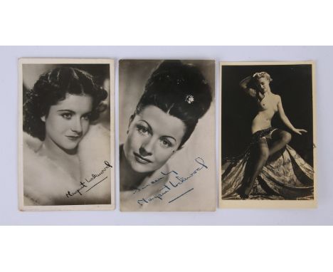 Autographs.- Margaret Lockwood, a pair of Signed publicity photographs released by The Arthur Rank Organisation, signed in bl