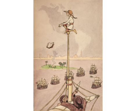Spence (Philip, 1873-1945). 'Little Billee' [cover-title], 31 August 1903, 6 original watercolours with pen and ink outlining