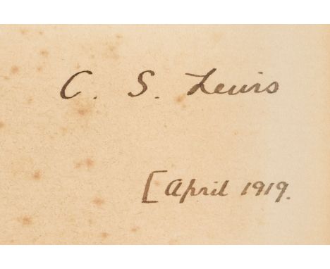 Lewis (Clive Staples, 1898-1963). British Author and Theologian. Religio Medici and Other Essays by Sir Thomas Browne, [The B