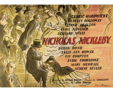 ARR * Ardizzone (Edward, 1900-1979). Nicholas Nickleby, Ealing Studios, Graphic Reproductions Ltd., 1947, British quad colour
