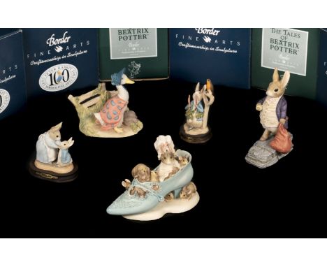 * Potter (Beatrix). A large collection of Border Fine Arts figures, comprising Peter in the Wheelbarrow (764/9500), boxed wit