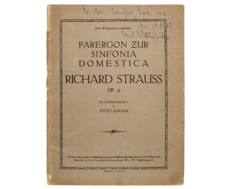 Wittgenstein (Paul, 1887-1961). One-armed pianist who commissioned works for the left hand and who was the only brother of th