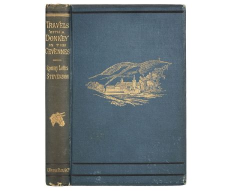 Stevenson (Robert Louis). Travels With a Donkey in the Cevennes, 1st edition, London: C. Keegan Paul &amp; Co., 1879, wood-en