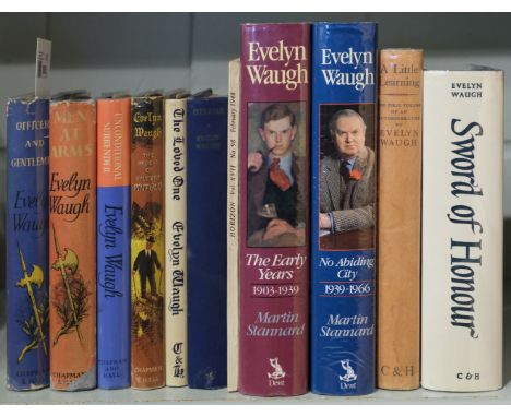 Waugh (Evelyn). 'Sword of Honour' trilogy: Men at Arms, 1952; Officers and Gentlemen, 1955; Unconditional Surrender, 1961, 1s
