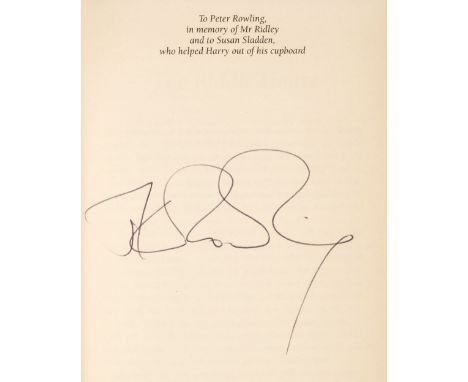 Rowling (J.K.) Harry Potter and the Goblet of Fire, 1st edition, London: Bloomsbury, 2000, usual slight toning to textblock, 