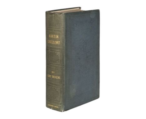 Dickens (Charles). The Life and Adventures of Martin Chuzzlewit, 1st edition in book form, London: Chapman and Hall, 1844, ha