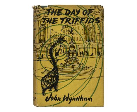 Wyndham (John). The Day of the Triffids, 1st edition, London: Michael Joseph, 1951, light partial offsetting from flaps to en