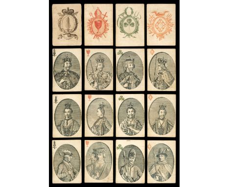 * Playing cards. A deck of playing cards, London: Rowley &amp; Co., between 1774 &amp; 1776, a complete deck of 52 playing ca