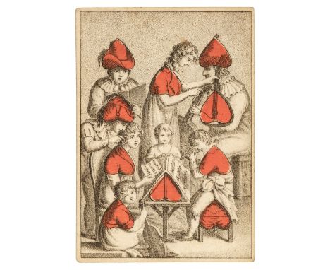* Cotta (Johann Freidrich, publisher). Karten-Almanach, Germany: Tubingen, 1805, complete deck of 52 stipple-engraved transfo