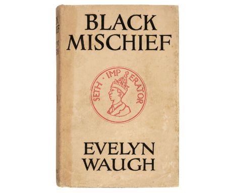 Waugh (Evelyn). Black Mischief, 1st edition, London: Chapman &amp; Hall, 1932, map frontispiece, a little light spotting, ori