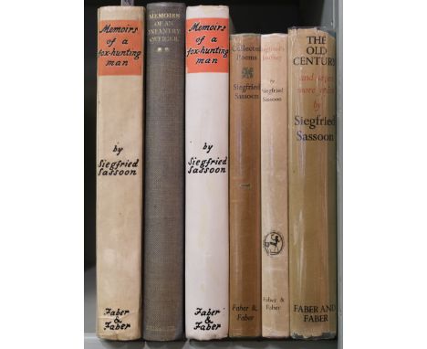 Sassoon (Siegfried). Memoirs of a Fox-Hunting Man, limited illustrated edition, London: Faber &amp; Faber, 1929, illustration