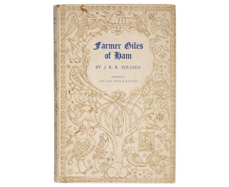 Tolkien (J.R.R.) Farmer Giles of Ham, 1st edition, London: George Allen and Unwin, 1949, colour frontispiece and illustration
