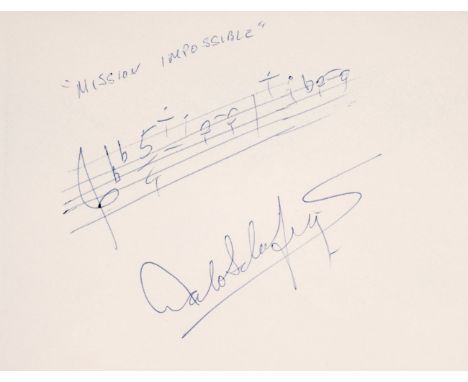 * American Composers and Musicians. A collection of 22 autographs by American composers and musicians, 20th century, includin