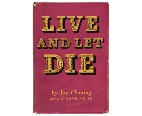 Fleming (Ian). Live and Let Die, 1st edition, London: Jonathan Cape, 1954, original black cloth with gold medallion to upper 