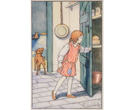 * Cobb, Ruth, fl. 1902-1953. A complete set of original pen and ink and watercolour drawings for the book 'Three Little Adven