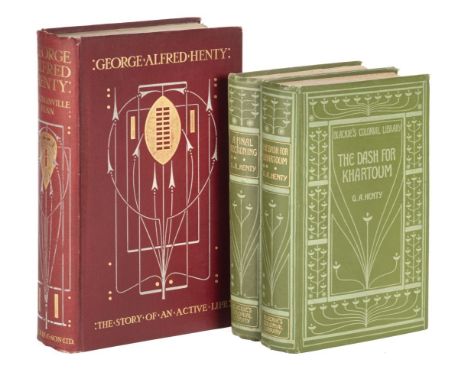 Fenn (George Manville). George Alfred Henty. The Story of an Active Life, 1st edition, London: Blackie and Son, [1907], portr