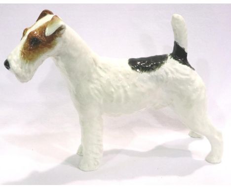 Royal Doulton Rough Haired Terrier, Crackly Starkler HN 1007, H: 19 cm. light crazing to neck and head, no visible repair or 