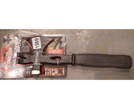 New and unused Dekton multi purpose hatchet. P&amp;P Group 3 (£25+VAT for the first lot and £5+VAT for subsequent lots) 