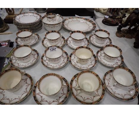 Edwardian tea service (40). Not available for in-house P&amp;P 