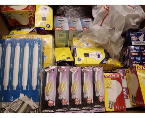Quantity of mixed light bulbs, approximately 50. Not available for in-house P&amp;P 