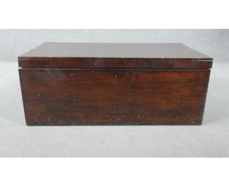 A camphorwood trunk, of rectangular form. H.36 W.92 D.50cm 