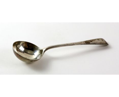 Edwardian silver sauce ladle, 65g by RS London 1901